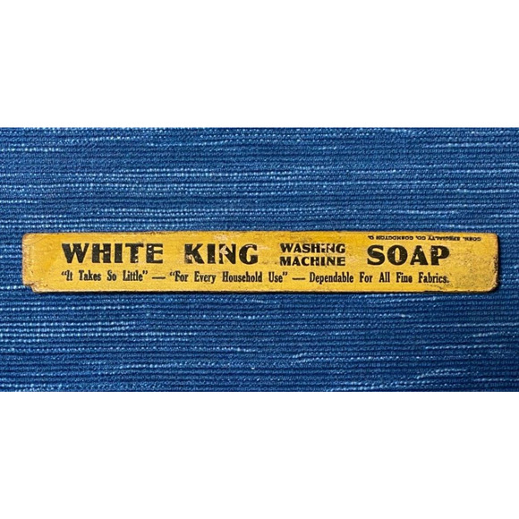 White King Soap Vintage Wood 6" Advertising Ruler Laundry Room Decor 12B - Picture 2 of 2
